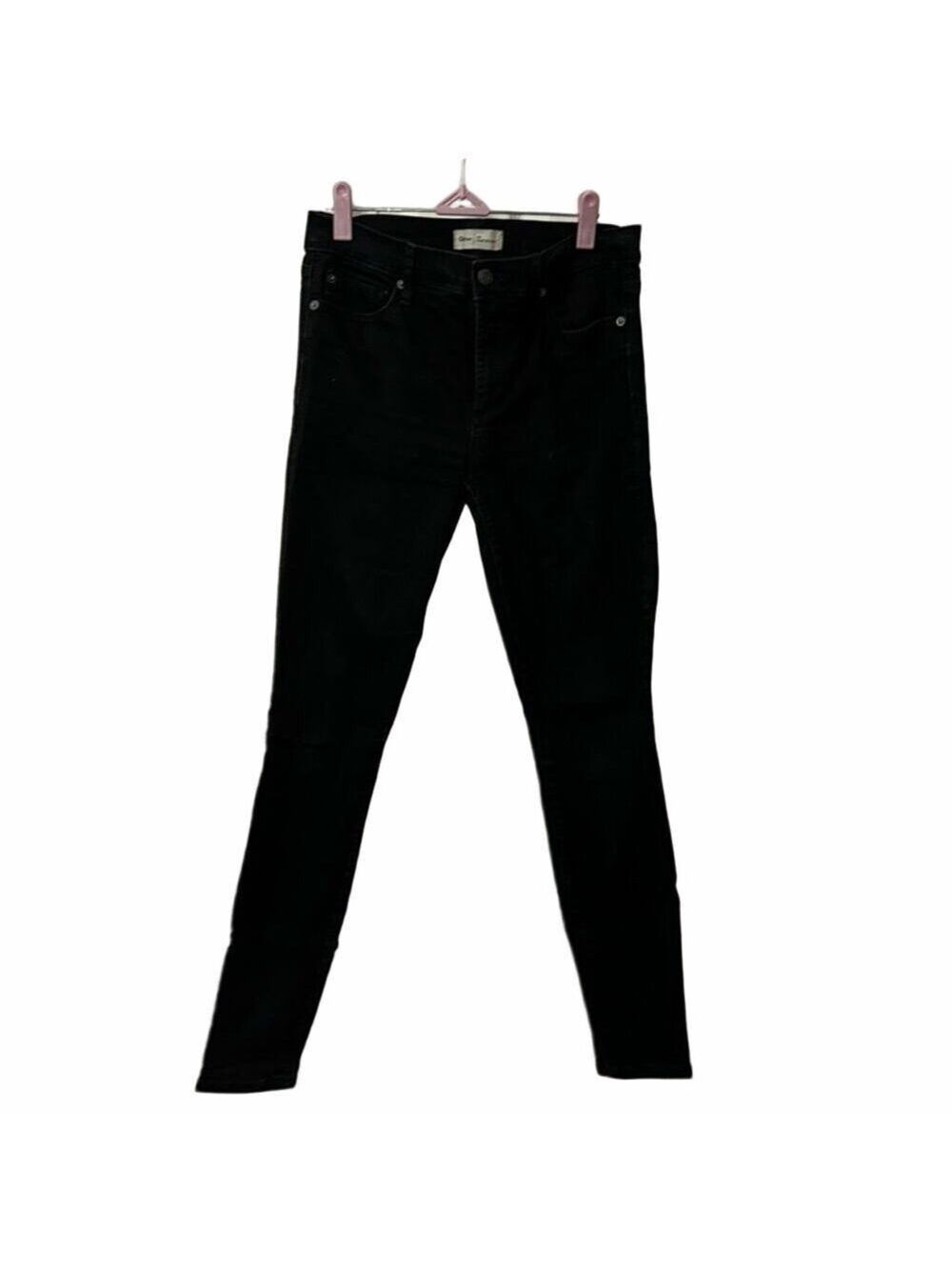 Gap 1969 True Skinny Jeans Black Size 30 Large